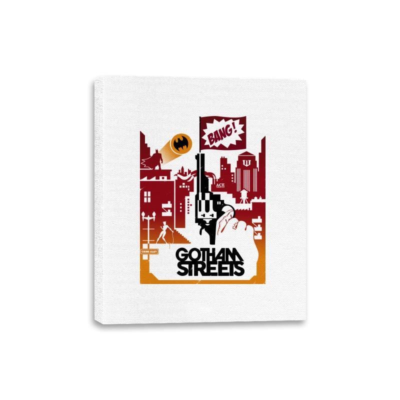 Bat Streets - Canvas Wraps Canvas Wraps RIPT Apparel 8x10 / White