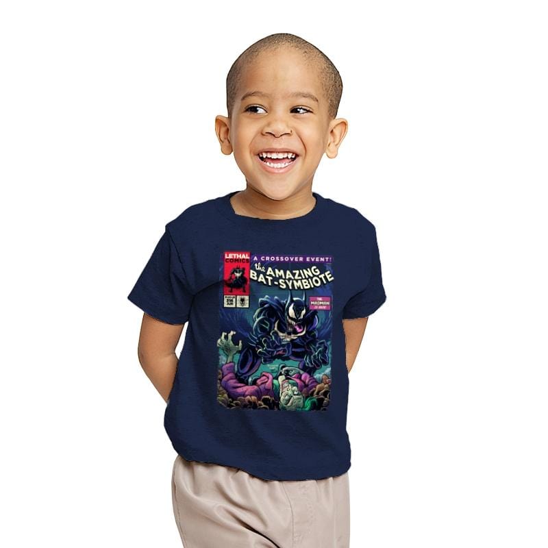 Bat Symbiote - Youth T-Shirts RIPT Apparel X-small / Navy