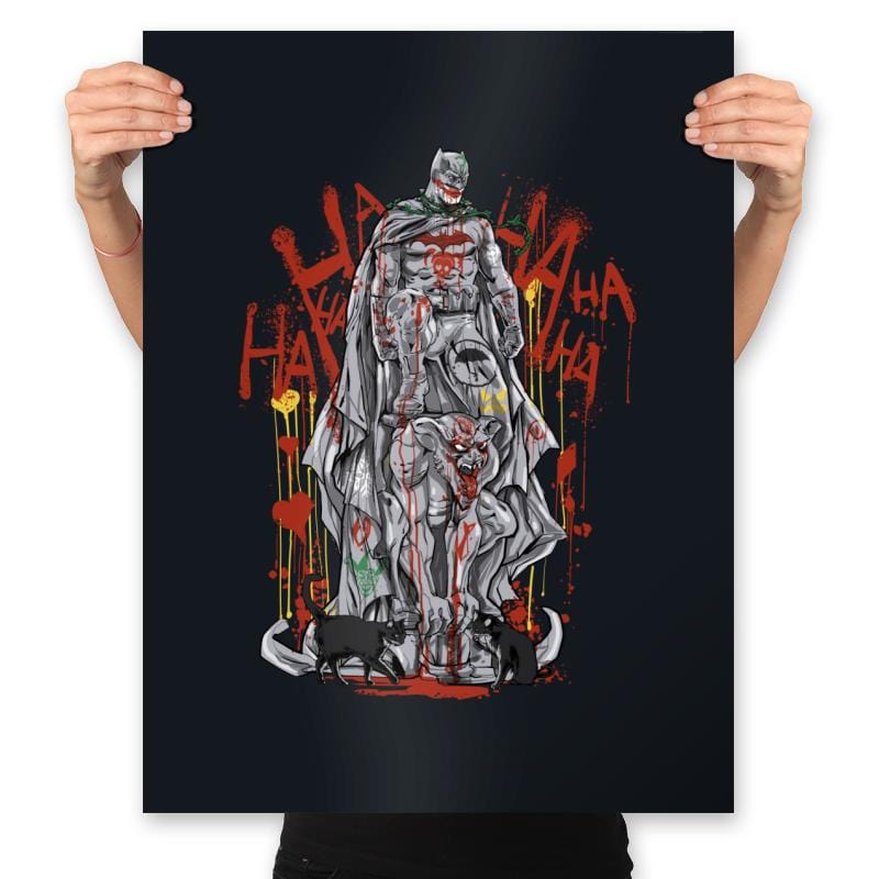 Bat Vandalized - Prints Posters RIPT Apparel 18x24 / Black