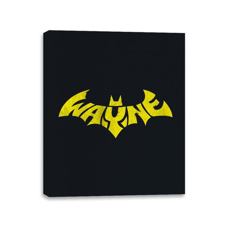 Bat Wayne - Canvas Wraps Canvas Wraps RIPT Apparel 11x14 / Black
