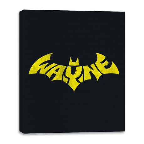 Bat Wayne - Canvas Wraps Canvas Wraps RIPT Apparel 16x20 / Black