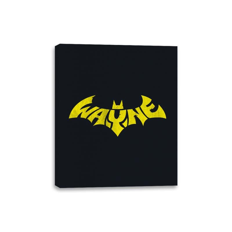 Bat Wayne - Canvas Wraps Canvas Wraps RIPT Apparel 8x10 / Black