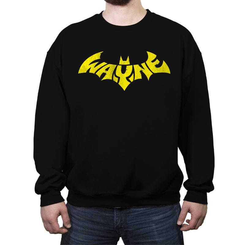 Bat Wayne - Crew Neck Sweatshirt Crew Neck Sweatshirt RIPT Apparel Small / Black