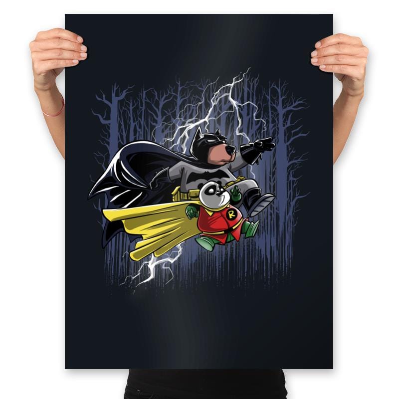 Batbear and Pandin - Prints Posters RIPT Apparel 18x24 / Black