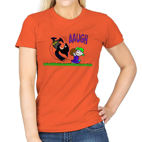 Batbrown - Anytime - Womens T-Shirts RIPT Apparel Small / Orange