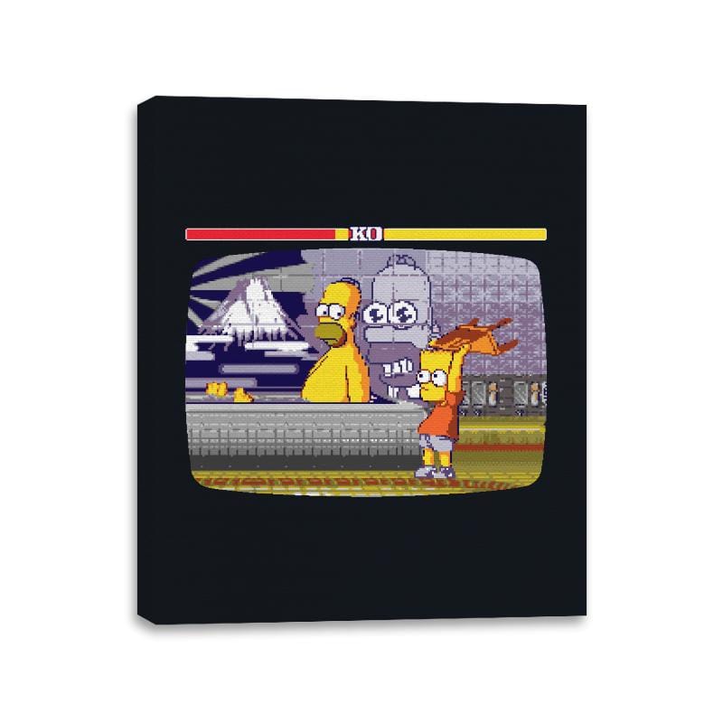 Bath Fighter - Canvas Wraps Canvas Wraps RIPT Apparel 11x14 / Black