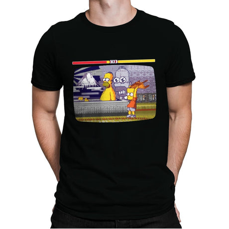 Bath Fighter - Mens Premium T-Shirts RIPT Apparel Small / Black