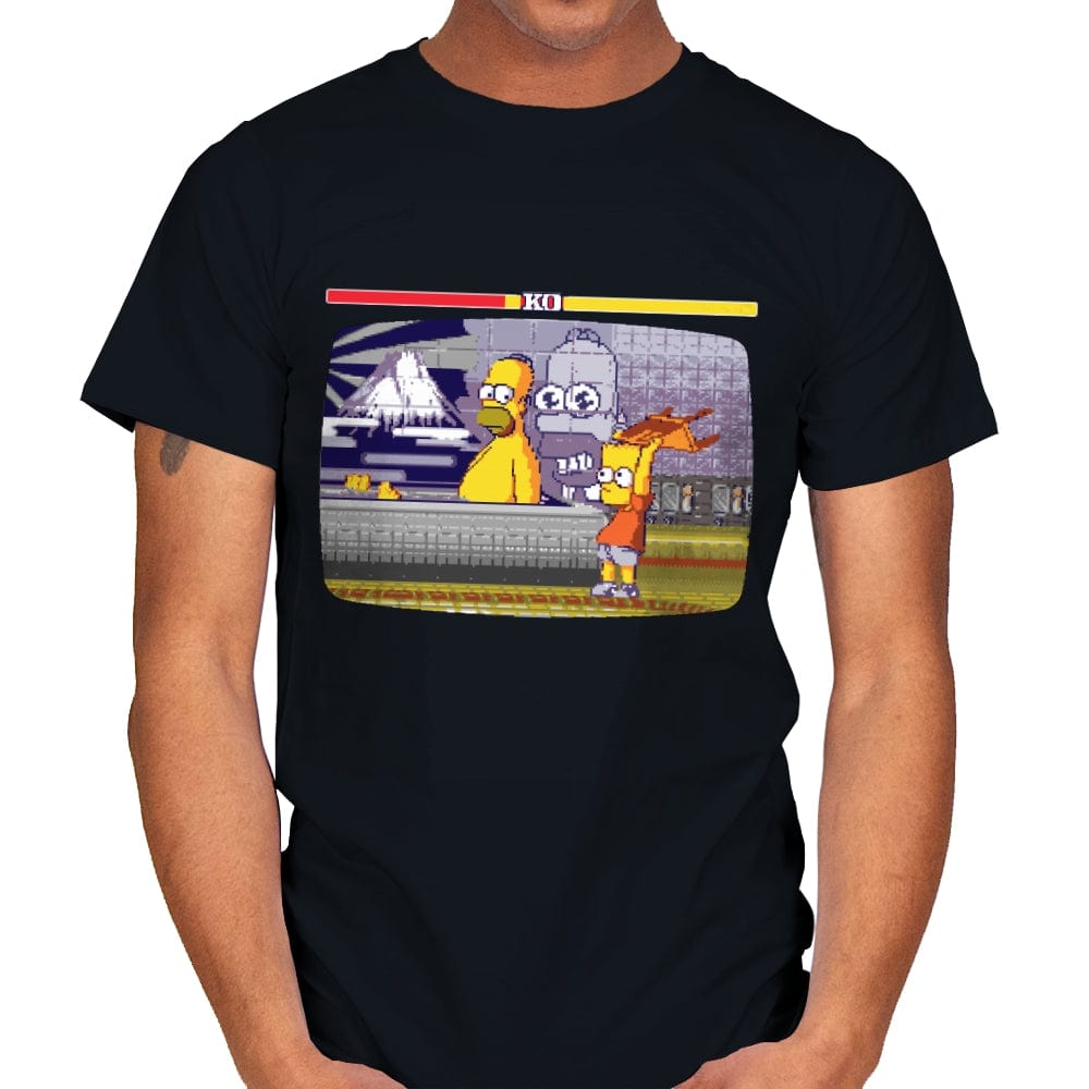 Bath Fighter - Mens T-Shirts RIPT Apparel Small / Black