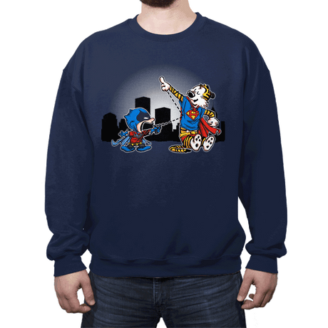 Batmin v Superhob - Crew Neck Crew Neck RIPT Apparel