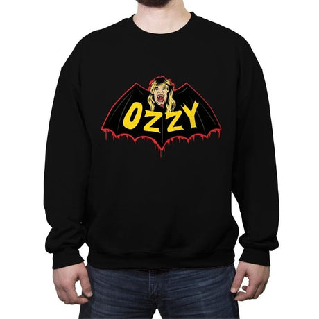 BatOzzy - Crew Neck Sweatshirt Crew Neck Sweatshirt RIPT Apparel Small / Black