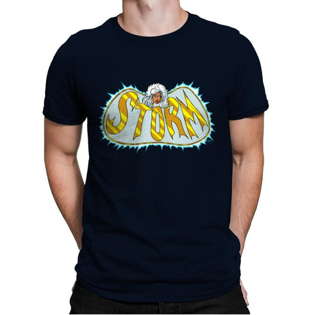 BatStorm - Mens Premium T-Shirts RIPT Apparel Small / Midnight Navy