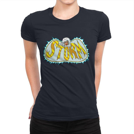 BatStorm - Womens Premium T-Shirts RIPT Apparel Small / Midnight Navy