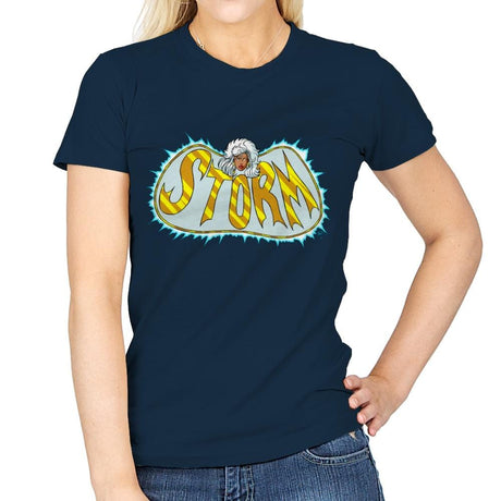 BatStorm - Womens T-Shirts RIPT Apparel Small / Navy