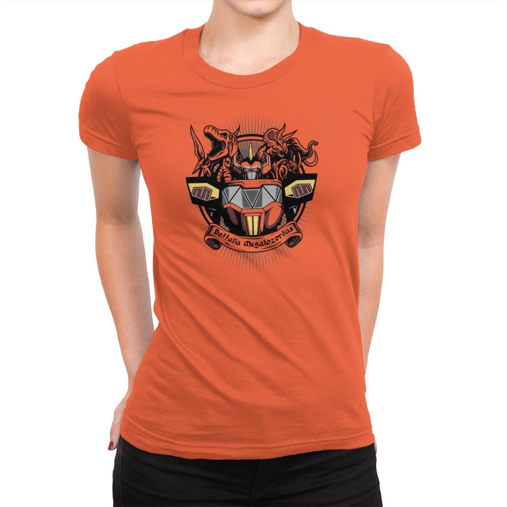 Battalia Megalozordus - Zordwarts - Womens Premium T-Shirts RIPT Apparel Small / Classic Orange