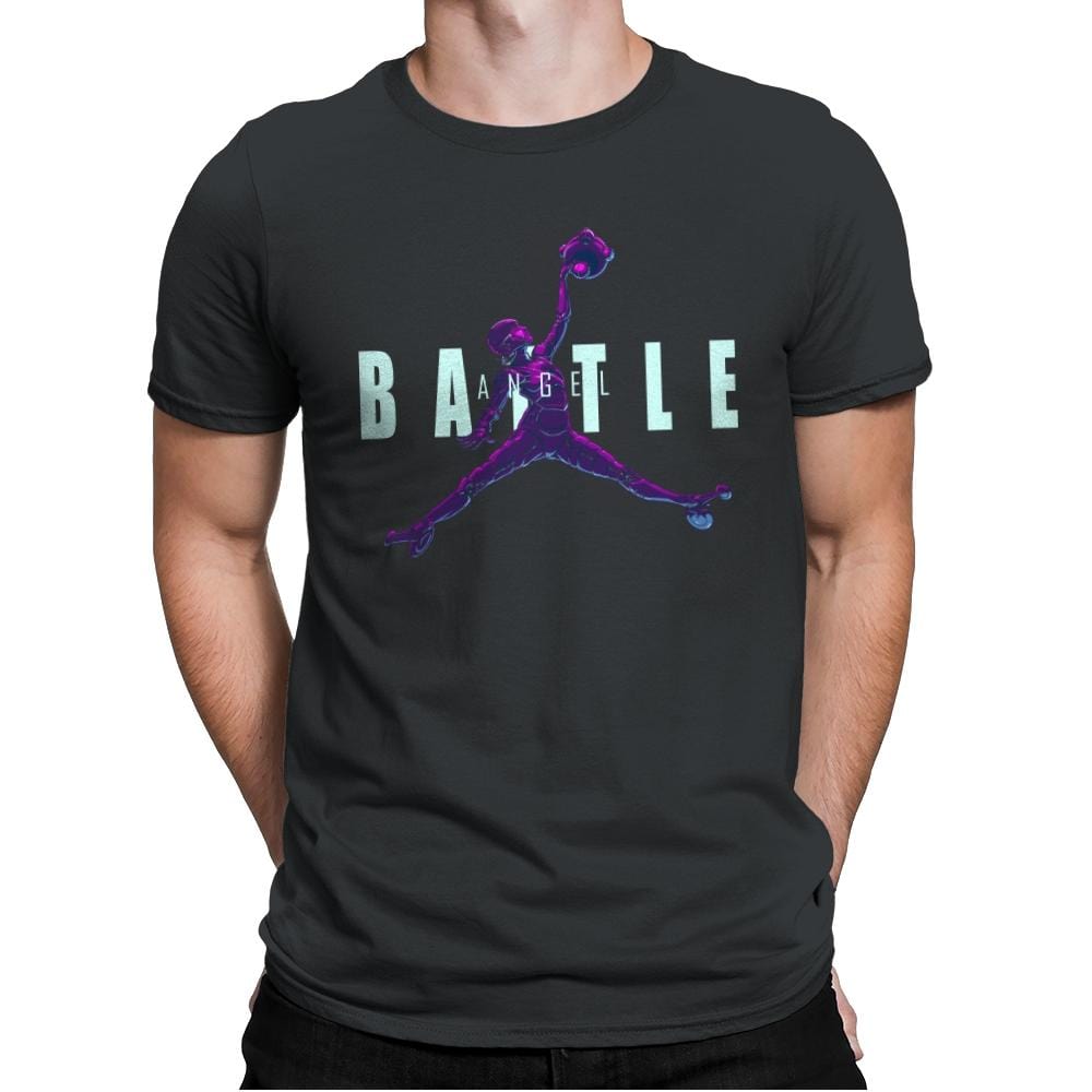 Battle Angel - Mens Premium T-Shirts RIPT Apparel Small / Heavy Metal