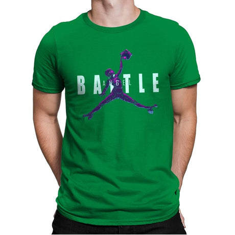 Battle Angel - Mens Premium T-Shirts RIPT Apparel Small / Kelly Green
