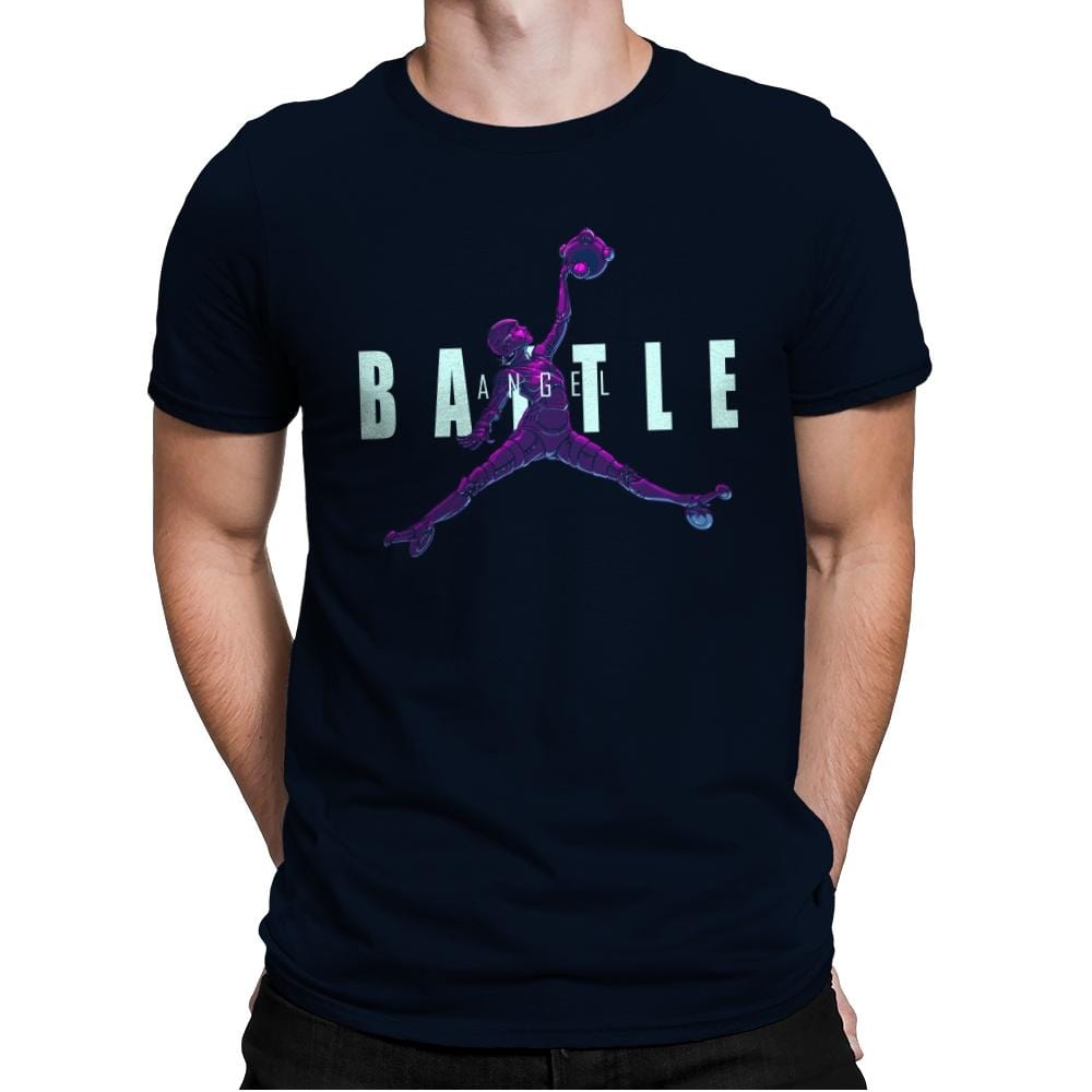 Battle Angel - Mens Premium T-Shirts RIPT Apparel Small / Midnight Navy
