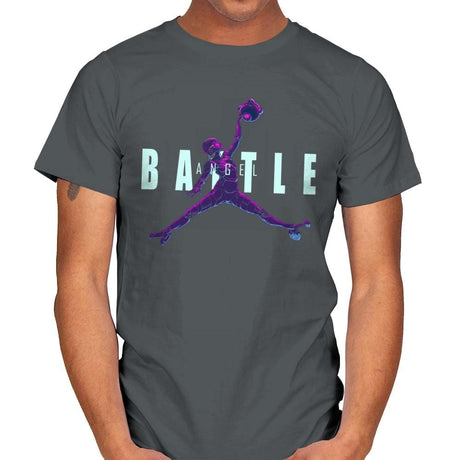 Battle Angel - Mens T-Shirts RIPT Apparel Small / Charcoal