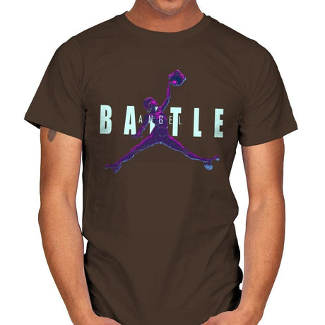 Battle Angel - Mens T-Shirts RIPT Apparel Small / Dark Chocolate