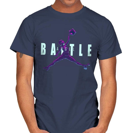 Battle Angel - Mens T-Shirts RIPT Apparel Small / Navy
