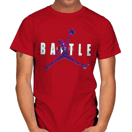 Battle Angel - Mens T-Shirts RIPT Apparel Small / Red