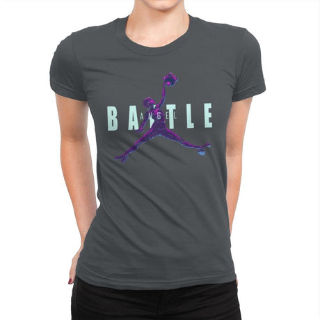 Battle Angel - Womens Premium T-Shirts RIPT Apparel Small / Heavy Metal