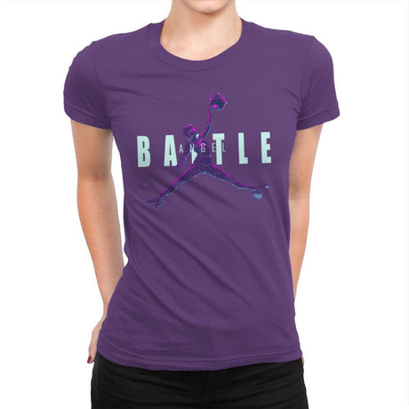 Battle Angel - Womens Premium T-Shirts RIPT Apparel Small / Purple Rush