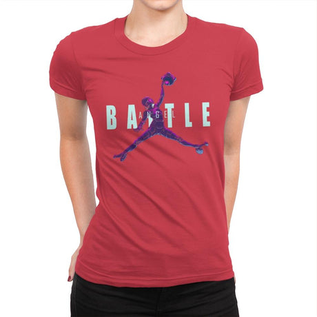 Battle Angel - Womens Premium T-Shirts RIPT Apparel Small / Red