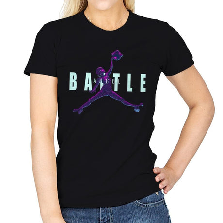 Battle Angel - Womens T-Shirts RIPT Apparel Small / Black