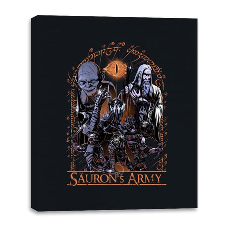 Battle of the Orcs - Canvas Wraps Canvas Wraps RIPT Apparel 16x20 / Black