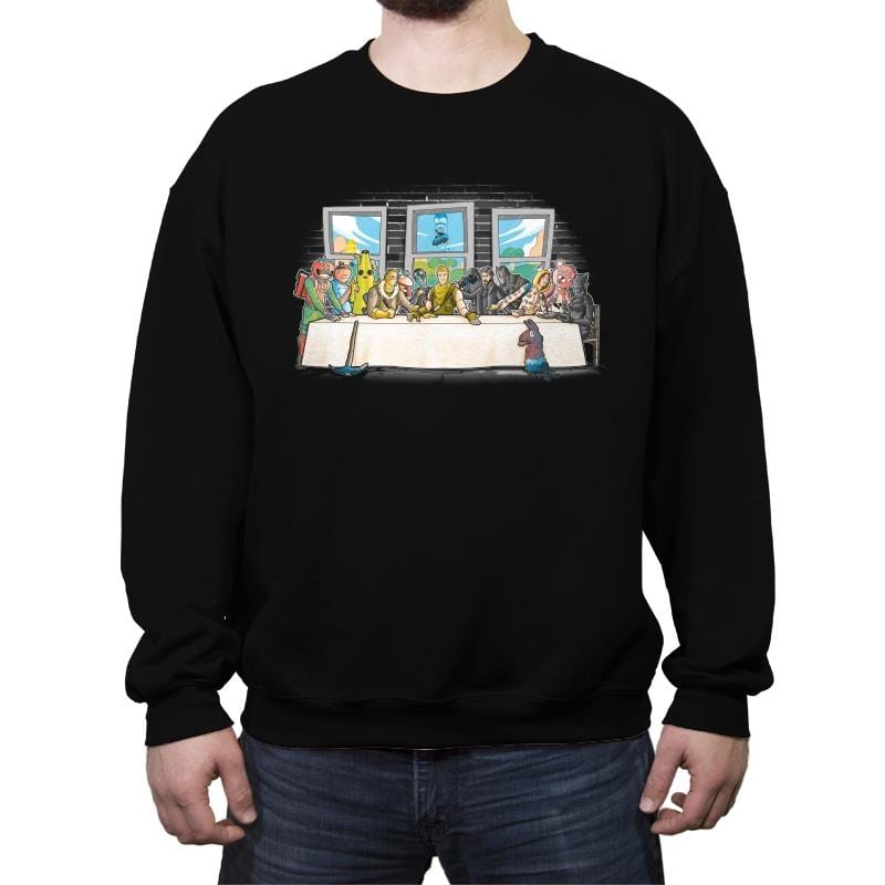 Battle Royale Supper - Crew Neck Sweatshirt Crew Neck Sweatshirt RIPT Apparel Small / Black