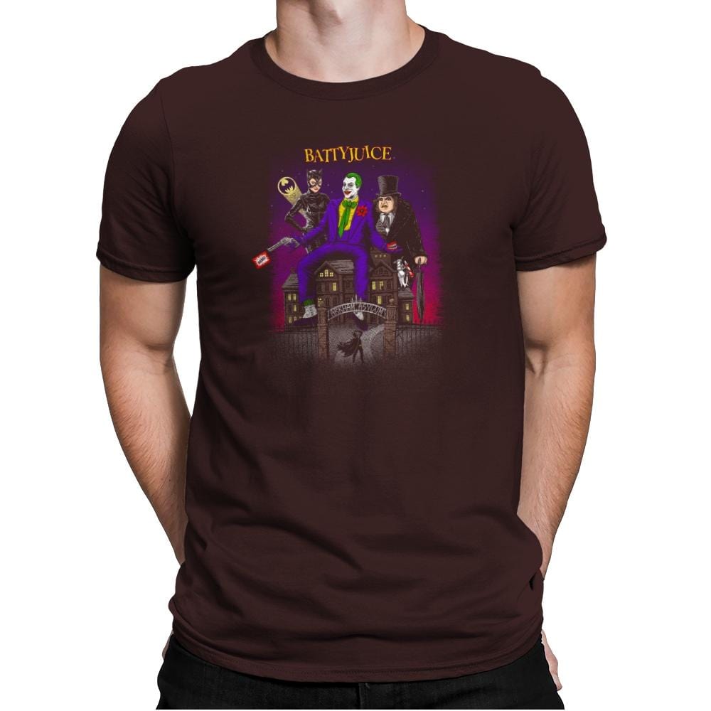Battyjuice Exclusive - Mens Premium T-Shirts RIPT Apparel Small / Dark Chocolate