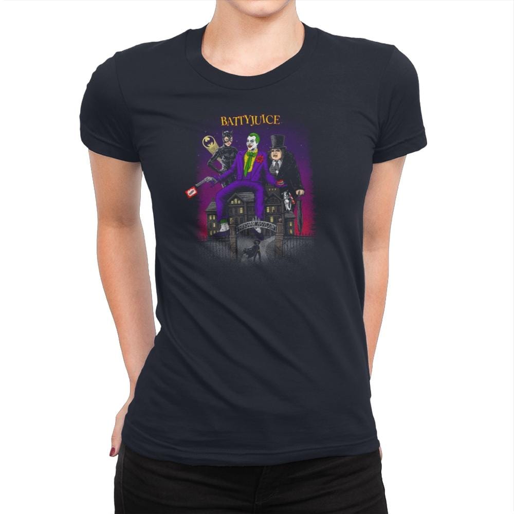 Battyjuice Exclusive - Womens Premium T-Shirts RIPT Apparel Small / Midnight Navy