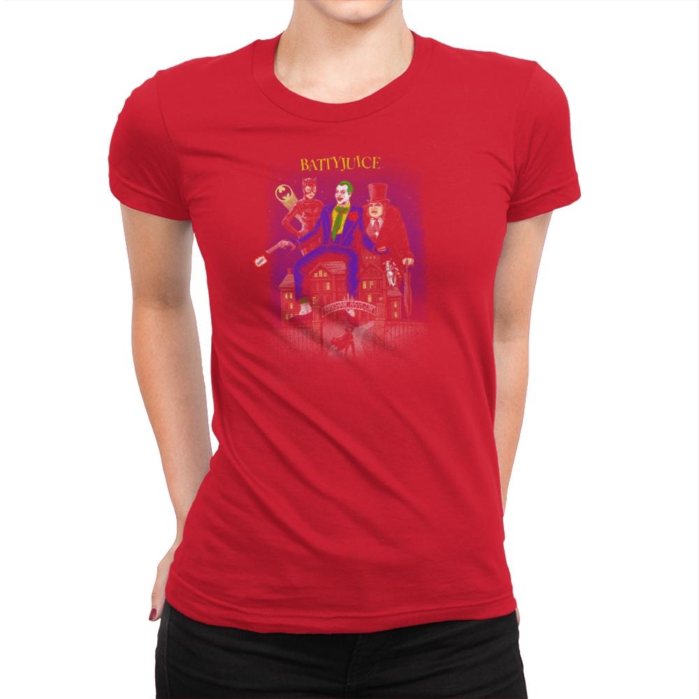 Battyjuice Exclusive - Womens Premium T-Shirts RIPT Apparel Small / Red