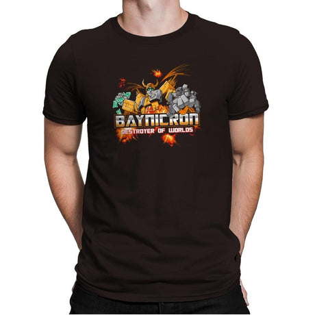 Baynicron Exclusive - Mens Premium T-Shirts RIPT Apparel Small / Dark Chocolate