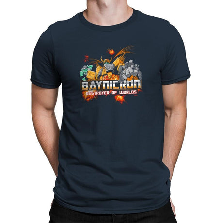 Baynicron Exclusive - Mens Premium T-Shirts RIPT Apparel Small / Indigo