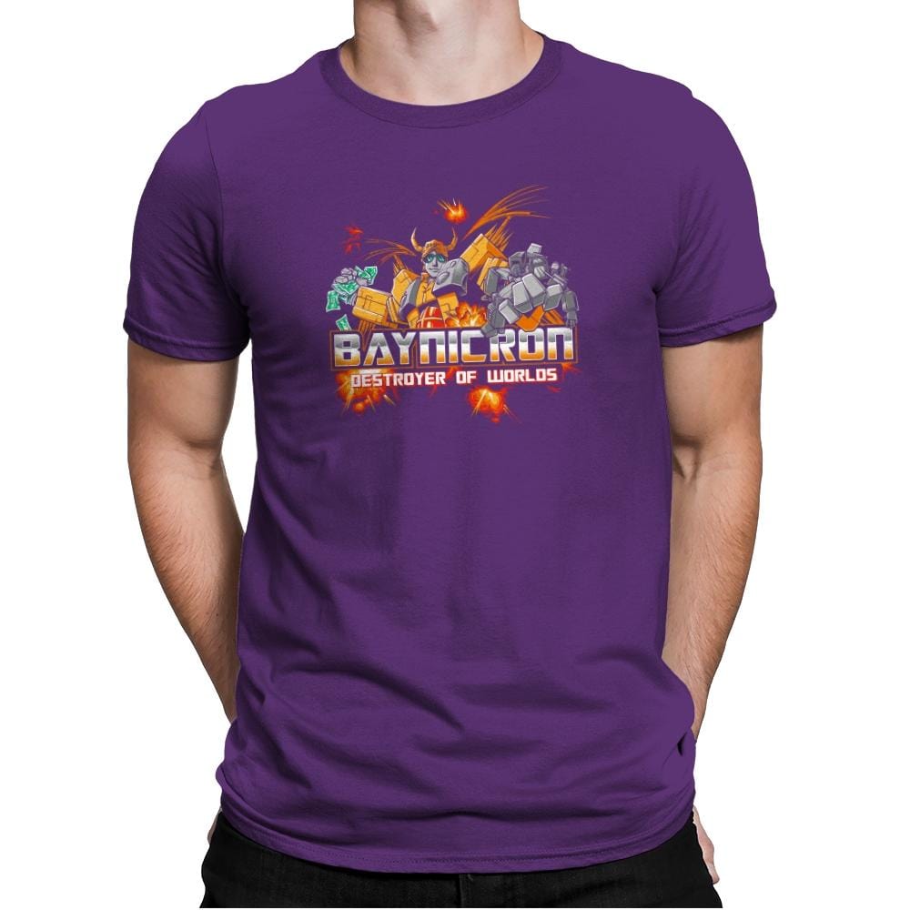 Baynicron Exclusive - Mens Premium T-Shirts RIPT Apparel Small / Purple Rush