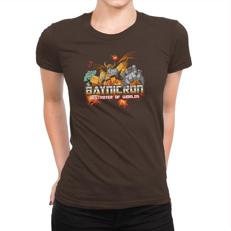 Baynicron Exclusive - Womens Premium T-Shirts RIPT Apparel Small / Dark Chocolate