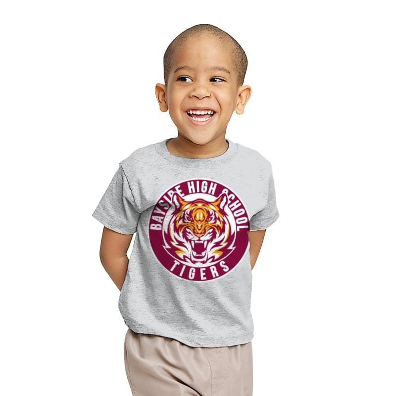 Bayside Tigers - Youth T-Shirts RIPT Apparel X-small / Sport grey