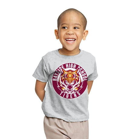 Bayside Tigers - Youth T-Shirts RIPT Apparel X-small / Sport grey