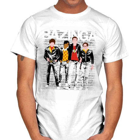 Bazinga - Mens T-Shirts RIPT Apparel Small / White