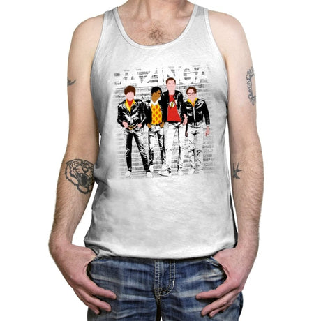 Bazinga - Tanktop Tanktop RIPT Apparel X-Small / White
