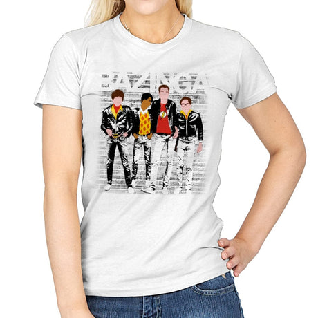 Bazinga - Womens T-Shirts RIPT Apparel Small / White