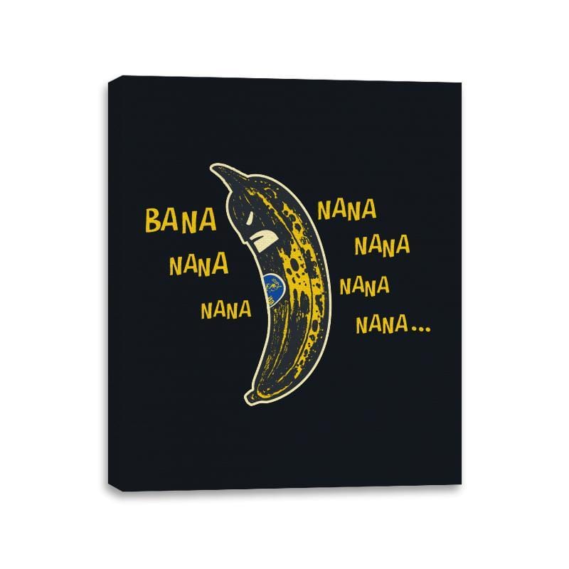 Bbana Nana Nana - Canvas Wraps Canvas Wraps RIPT Apparel 11x14 / Black