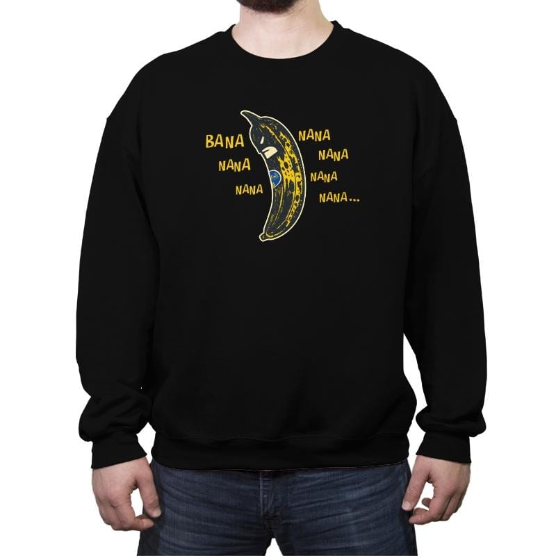 Bbana Nana Nana - Crew Neck Sweatshirt Crew Neck Sweatshirt RIPT Apparel Small / Black