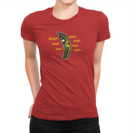 Bbana Nana Nana - Womens Premium T-Shirts RIPT Apparel Small / Red