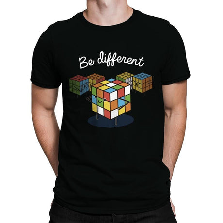 Be different - Mens Premium T-Shirts RIPT Apparel Small / Black