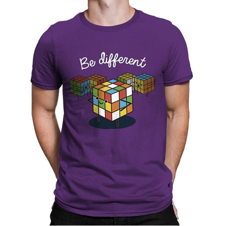 Be different - Mens Premium T-Shirts RIPT Apparel Small / Purple Rush