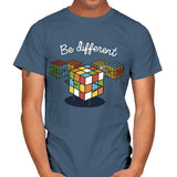 Be different - Mens T-Shirts RIPT Apparel Small / Indigo Blue