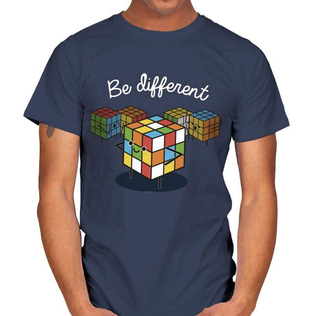 Be different - Mens T-Shirts RIPT Apparel Small / Navy